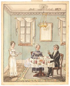Carte de vœux, 1821 - Unbekannt