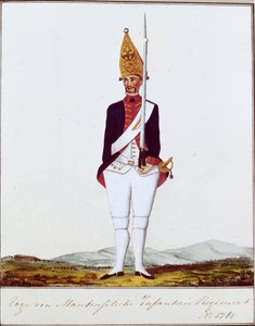 Grenadier du régiment Zöge von Manteuffel, 1762
