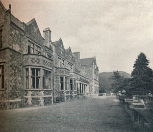Grizedale Hall, Lancashire : La façade sud et la terrasse, vers 1911 - Unbekannt