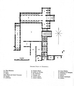 Plan au sol de Kirkstall, 1897