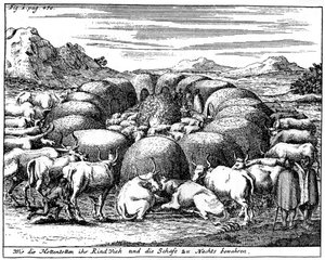 Garder les moutons et le bétail la nuit, Afrique du Sud, XVIIIe siècle, 1931 - Unbekannt