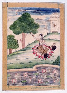 Gujari Ragini, Album Ragamala, École du Rajasthan, XIXe siècle - Unbekannt