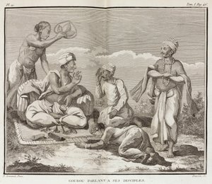 Guru et ses disciples, Inde - Unbekannt