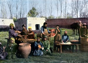 Usine de traitement des intestins, Boukhara, Ouzbékistan, vers 1890 - Unbekannt