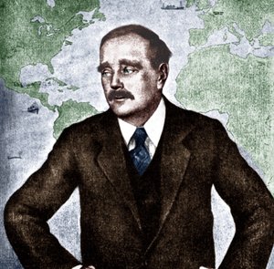H G Wells - portrait du romancier, journaliste, sociologue et historien anglais, c. 1933. 21 septembre 1866 - 13 août 1946. La Guerre des Mondes - Unbekannt