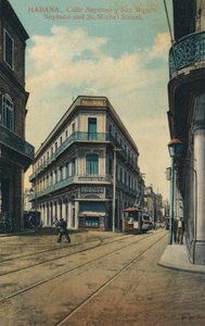 Habana. Calle Neptuno y San Miguel. Rue Neptuno et Saint-Michel, 1916 - Unbekannt