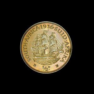 Pièce de demi-penny, Afrique du Sud - Unbekannt