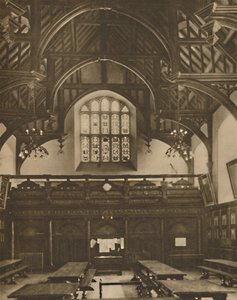 Salle de Grays Inn, où La Comédie des erreurs a été jouée du vivant de Shakespeare, vers 1935 - Unbekannt