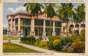 Bureau de la Hamburg American Line à Cristobal, Zone du Canal, vers 1920s - Unbekannt