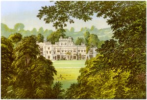 Hampton Court, Herefordshire, maison de la famille Arkwright, c1880