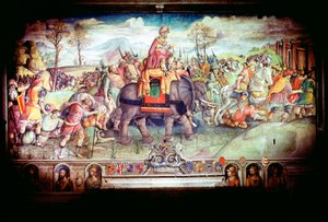 Hannibal et son armée traversant les Alpes, 218 av. J.-C. - Unbekannt