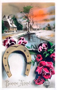 Bonne année, carte postale française, vers 1900 - Unbekannt