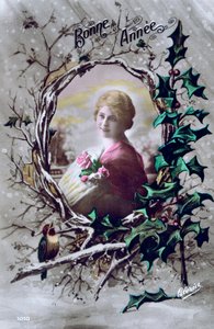 Bonne année, carte postale française, c1900 - Unbekannt
