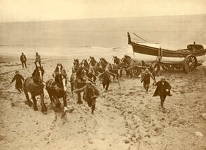 Remorquage du canot de sauvetage, vers 1930 - Unbekannt