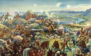 Bloquer Cronje - Le général French bloquant le passage à Koodoosrand Drift, 1901 - Unbekannt