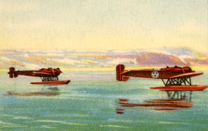 Hydravions Heinkel HE 5 utilisés dans la recherche d
