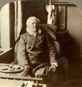 Henrik Ibsen, le poète à qui le monde entier rend hommage, chez lui à Christiania, Norvège, vers 1905 - Unbekannt
