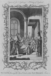 Henri II servant le premier plat à la table de son fils Henri, 1773 - Unbekannt