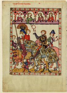Henri IV Probus, duc de Silésie-Wrocław du Codex Manesse, entre 1305 et 1340 - Unbekannt