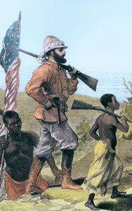 Henry Morton Stanley approchant le lac Tanganyika, Afrique, 19ème siècle - Unbekannt