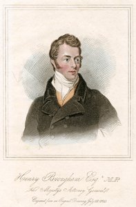 Henry Peter Brougham, 1er baron Brougham et Vaux, avocat et homme politique écossais, vers 1820
