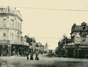 Rue Hindley, Adélaïde, 1901