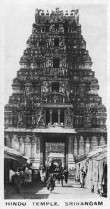 Temple hindou, Srirangam, Inde, vers 1925 - Unbekannt