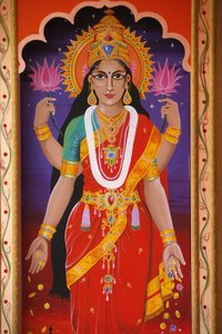Déesse hindoue Lakshmi, Londres, Grande-Bretagne