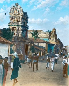 Temple hindou dans le Pettah, Colombo, Ceylan