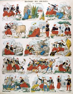 Histoire des zouaves en Afrique, en Crimée et en Italie, 19e siècle