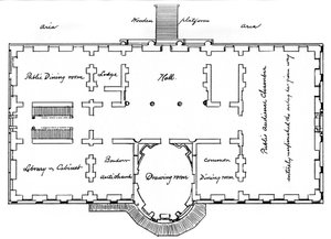 Plans originaux de Hoban pour la Maison Blanche, 18ème siècle 1908 - Unbekannt