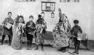 Cheval de bois, cérémonies du 1er mai, Somerset, vers 1922 - Unbekannt