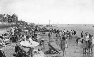 Vacanciers sur le front de mer de Bognor Regis, West Sussex, vers 1900-1920 - Unbekannt
