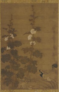 Rose trémières et canards, dynastie Ming, 1368-1644 - Unbekannt