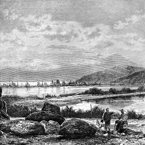 Hong Kong, vue de Kowloon, vers 1890 - Unbekannt