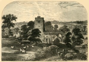 Église de Hornsey en 1750, vers 1876 - Unbekannt