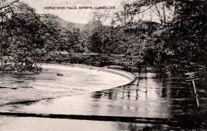 Chutes de Horseshoe sur la rivière Dee, près de Llangollen, Pays de Galles, début du 20ème siècle - Unbekannt