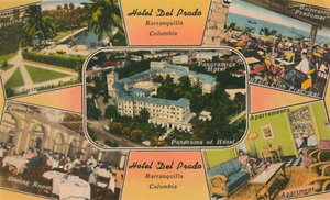 Hôtel Del Prado, Barranquilla, Colombie, vers 1940