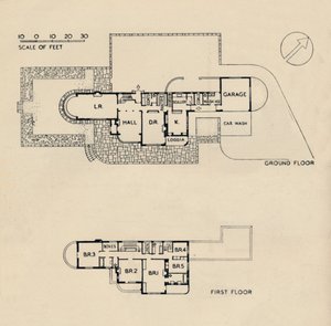 Maison à Burn Bridge par le défunt John Procter, F.R.I.B.A., 1942