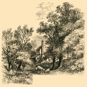 Maison à Craven Hill en 1760, c1876