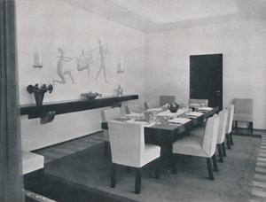Maison à Bucarest par Rudolf Frankel - La salle à manger, 1942 - Unbekannt