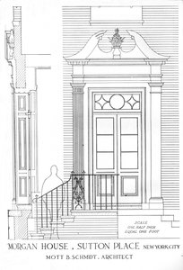 Maison de Mlle Anne Morgan, Sutton Place, New York City, 1924