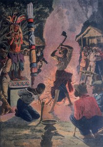 Sacrifice humain, Lafayette, Louisiane, États-Unis, 1912