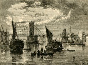 Pont suspendu de Hungerford, 1850, 1881 - Unbekannt