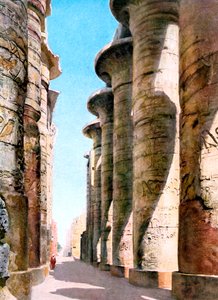 Salle hypostyle, temple de Karnak, Louxor, Égypte