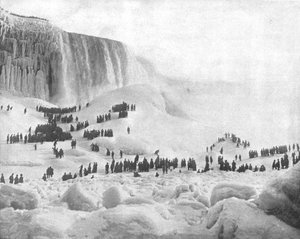 Montagne de glace, Niagara, État de New York, USA, vers 1900