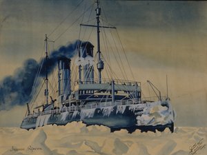 Brise-glace Krasin parmi les glaces dans la mer de Barents, 1932 - Unbekannt