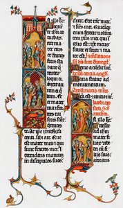 Lettres enluminées, fin 13e siècle - Unbekannt
