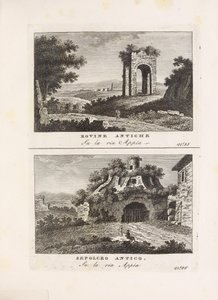 Illustration du livre Vedute antiche e moderne le più interessanti della città di Roma par auteur inconnu et publié par Presso Venanzio Monaldini, Stefano Piale in Piazza di Spagna (it, [ca. 1820])