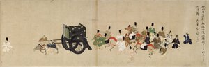 Conte illustré de la guerre civile de Heiji La visite impériale à Rokuhara 5 rouleau, 13e siècle - Unbekannt